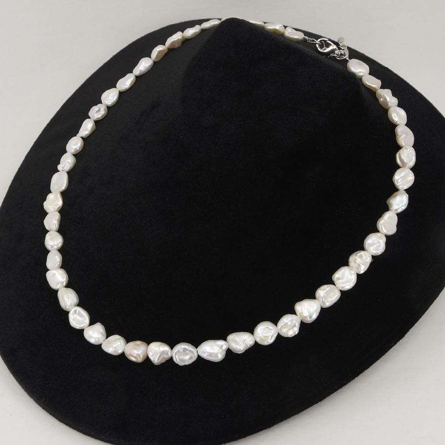 ケシ バロックパール ネックレス　普段使いに丁度いい 淡水真珠 ナチュラルなシェイプ NA37 |  | 04