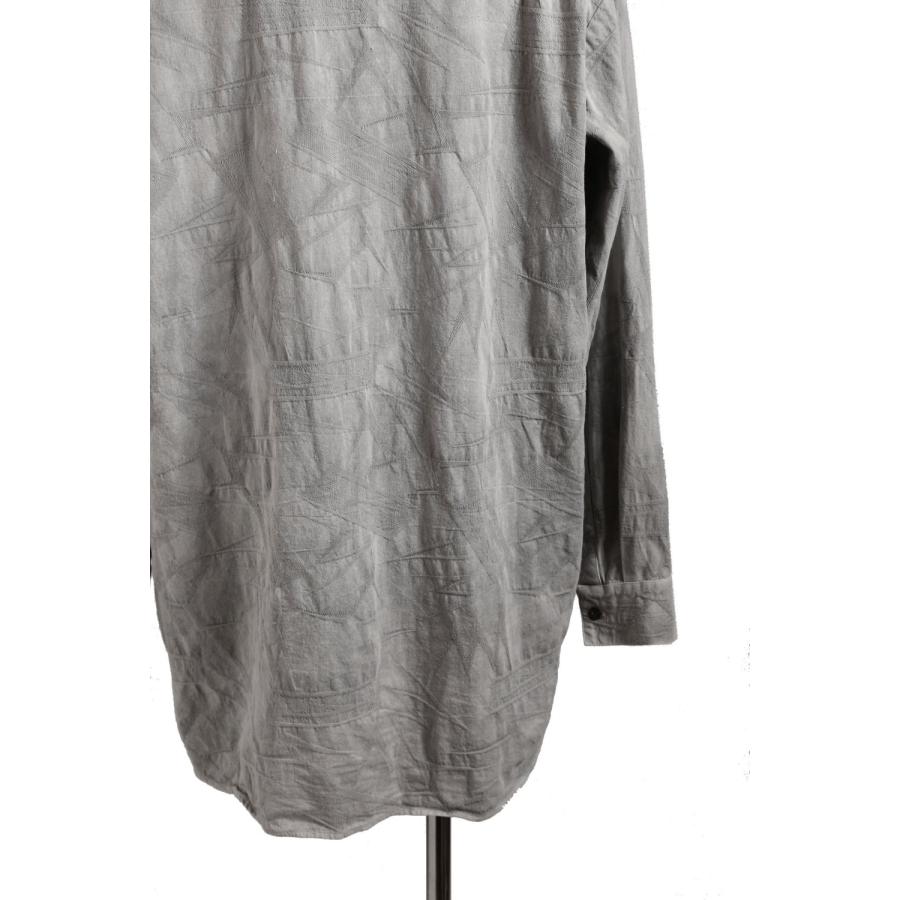 _vital / 22SS 美品 relax sized half button-fly shirt / size 2 (LIGHT GREY) A.F artefact シャツ｜leconstruction｜09