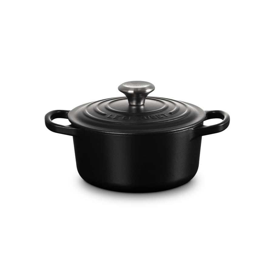 ル・クルーゼ 公式 ルクルーゼ Le Creuset 鍋 IH IH対応 両手鍋 ｜ シグニチャー ココット・ロンド 16cm マットブラック ｜ プレゼント ギフト 贈り物 結婚祝い｜lecreuset-japon