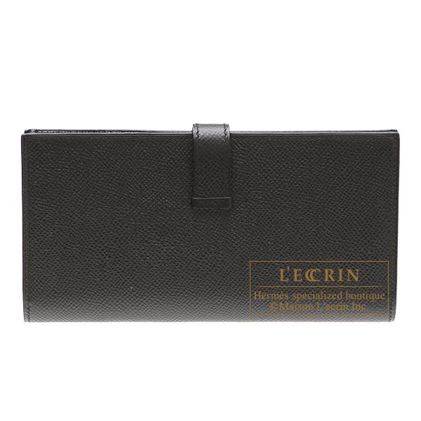 【美品】　エルメス　ベアンスフレ　ヴォーエプソン　黒　シルバー HERMES（エルメス） ベアンスフレ ブラック ヴォーエプソン シルバー