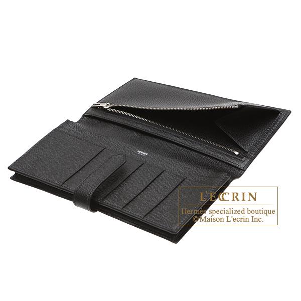 【美品】　エルメス　ベアンスフレ　ヴォーエプソン　黒　シルバー HERMES（エルメス） ベアンスフレ ブラック ヴォーエプソン シルバー
