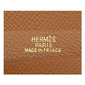 HERMES エルメス ベアンスフレ ゴールド ヴォーエプソン ゴールド金具  
