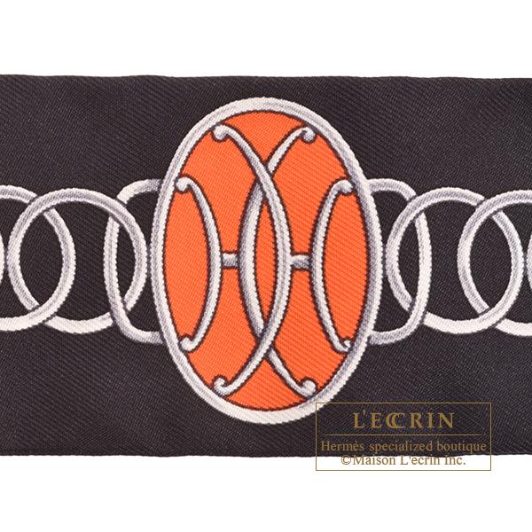 HERMES（エルメス） ツイリー リフト・プロフィール ブラック/コバルト