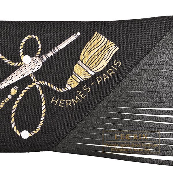 HERMES（エルメス） ツイリーフリンジ レ・クレ・ア・ポア ブラック