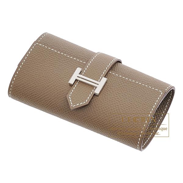 HERMES（エルメス） ベアンキーケース/4連 エトゥープ ヴォーエプソン