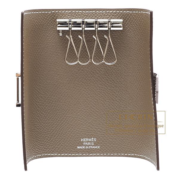 HERMES（エルメス） ベアンキーケース/4連 エトゥープ ヴォーエプソン