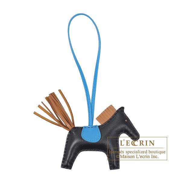 HERMES エルメス　ロデオ PM ブラック×ブルー×ブラウン HERMES（エルメス） ロデオチャームPM ブラック/ゴールド/ブルー