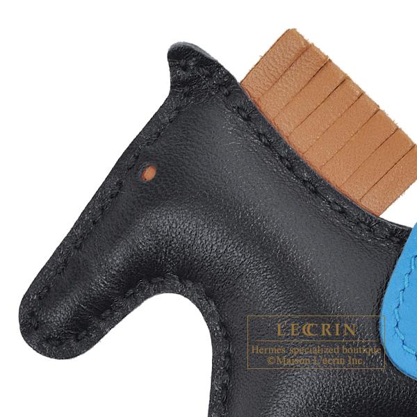 HERMES（エルメス） ロデオチャームPM ブラック/ゴールド/ブルー