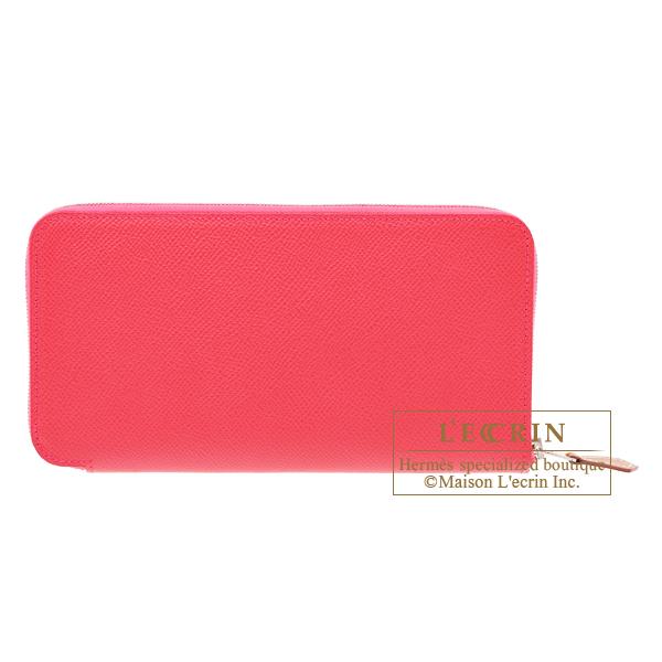 エルメス　アザップ　シルクイン　ロングウォレット　ローズエクストリーム エルメス アザップ シルクイン ロング ローズエクストリーム