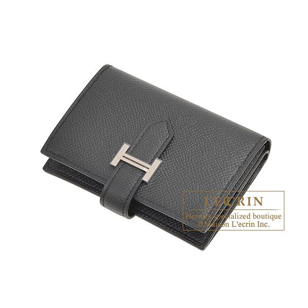 HERMES エルメス ベアンミニ ブラック ヴォーエプソン シルバー