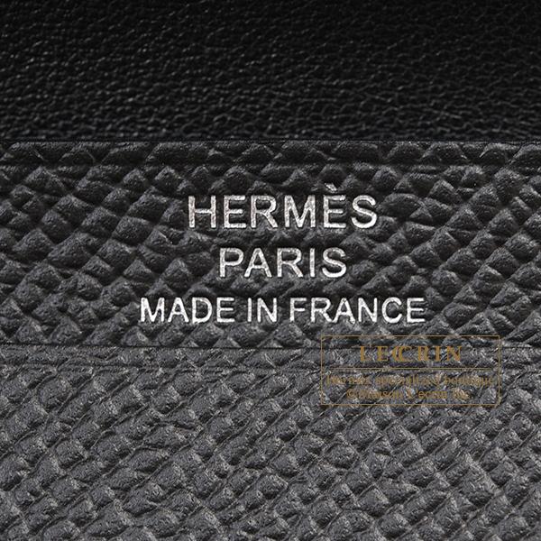 HERMES（エルメス） ベアンミニ ブラック ヴォーエプソン シルバー金具