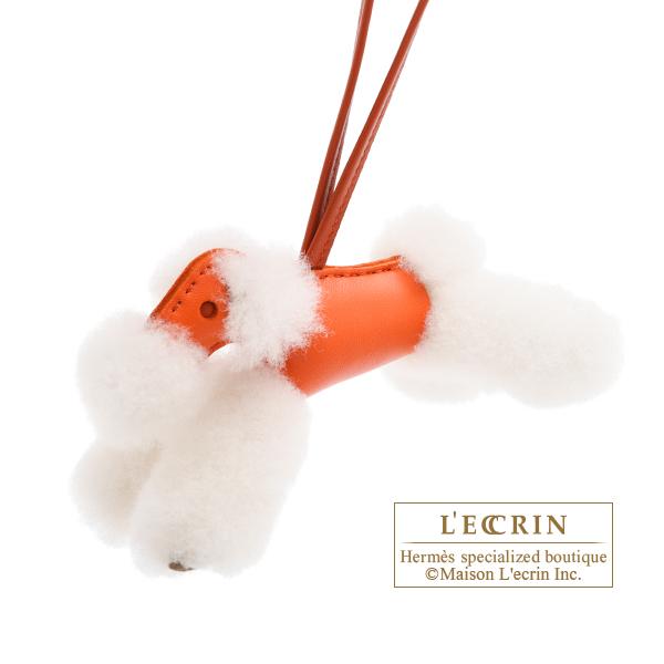 エルメス　バディチャーム　オレンジ HERMES エルメス バディチャーム オレンジポピー アニョーミロ/メリノ