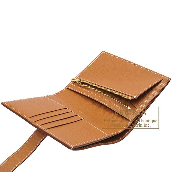 HERMES（エルメス） ベアンコンパクト ゴールド ヴォーエプソン