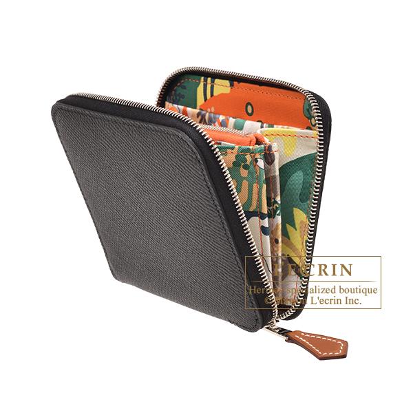 HERMES エルメス アザップ シルクイン コンパクト ブラック HERMES エルメス アザップ シルクイン コンパクト ブラック