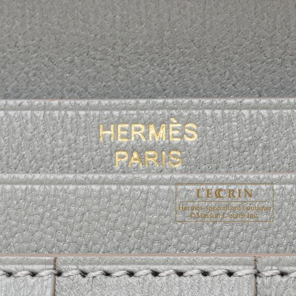HERMES（エルメス） ベアンスフレ パールグレー クロコダイル 