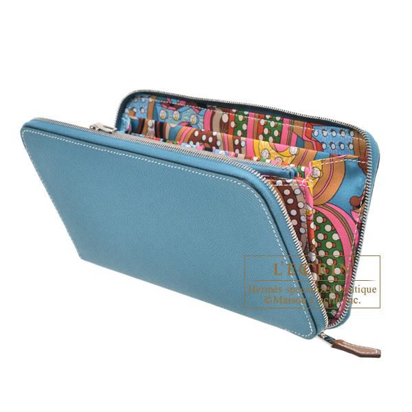 エルメス アザップロング シルクイン ヴォーエプソン ブルーフランス HERMES エルメス アザップ シルクイン ロング ブルージーン