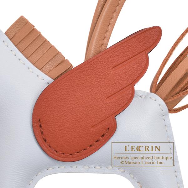 HERMES エルメス ロデオチャームペガサスPM ブルーブリュム