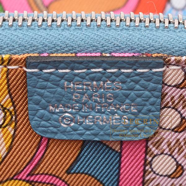 HERMES エルメス アザップ シルクイン コンパクト ブルージーン HERMES エルメス アザップ シルクイン コンパクト ブルージーン