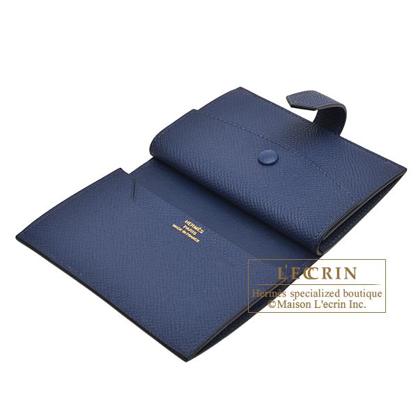 HERMES エルメス べアンスフレ ヴォーエプソン ネイビー ゴールド金具 エルメス ベアンスフレ ブルーネイビー ヴォーエプソン ゴールド金具