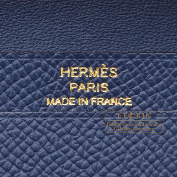 HERMES エルメス ベアンミニ ブルーネイビー ヴォーエプソン