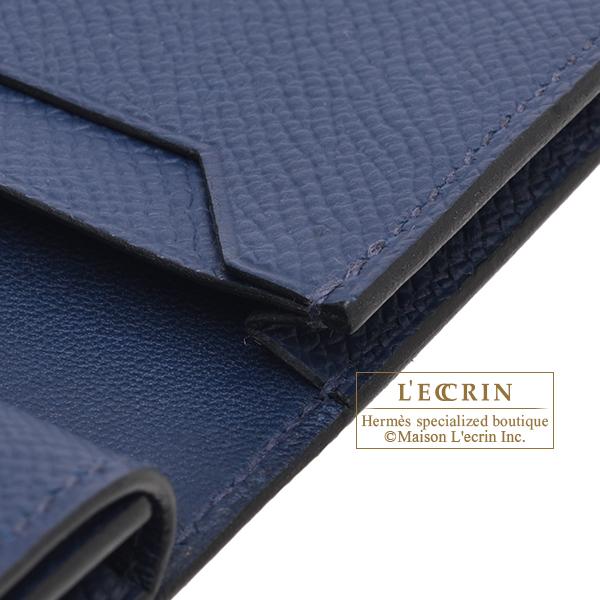 HERMES エルメス べアンスフレ ヴォーエプソン ネイビー ゴールド金具 HERMES（エルメス） ベアンスフレ ブルーネイビー ヴォーエプソン
