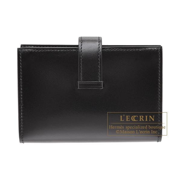 エルメス　HERMES ベアン　カードケース　ボックスカーフ　ブラック HERMES（エルメス） ベアンカードケース ブラック ボックスカーフ