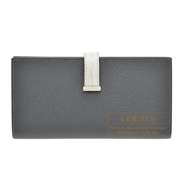 HERMES エルメスべアンスフレアリゲーターシルバー金具