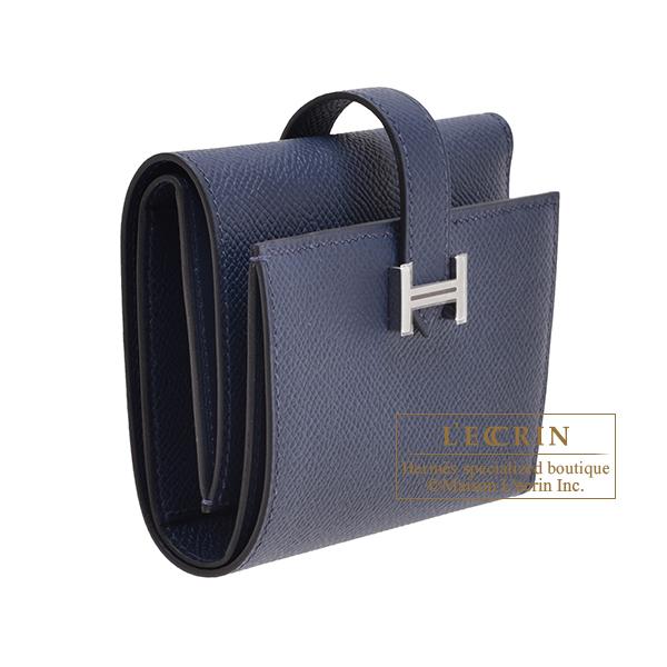 美品 HERMES ベアンコンビネ エタン/シルバー金具 ヴォーエプソン エルメス ベアンコンビネ ブラック ヴォーエプソン シルバー金具