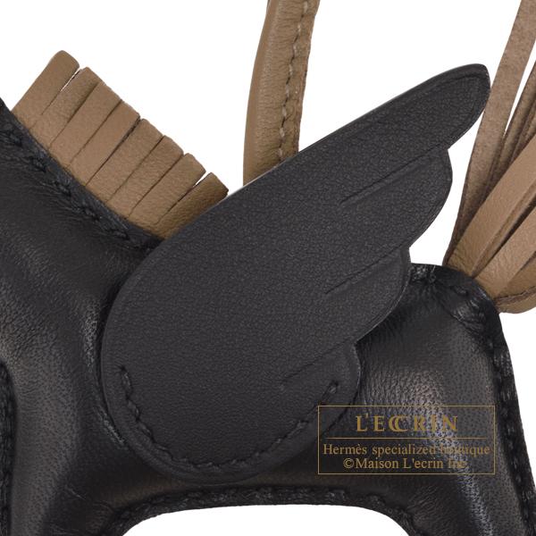 HERMES エルメス ロデオチャームペガサスPM ブラック/エトゥープ