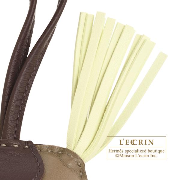 HERMES エルメス ロデオチャームPM エトゥープ/ジョーヌミルトン  