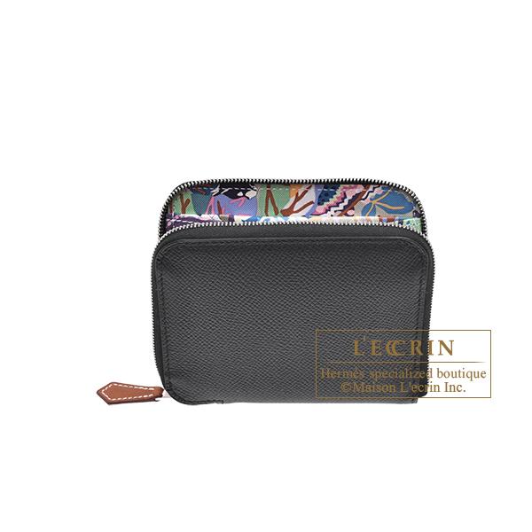 HERMES（エルメス） アザップ シルクイン コンパクト ブラック/ カシス