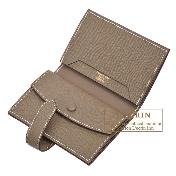 HERMES エルメス ベアンミニ エトゥープ ヴォーエプソン HERMES エルメス ベアンミニ エトゥープ ヴォーエプソン