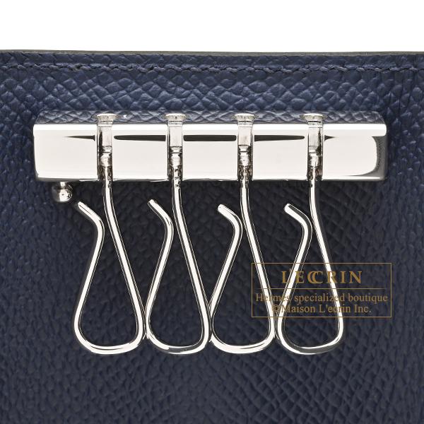 HERMES（エルメス） ベアンキーケース/4連 ブルーネイビー ヴォー