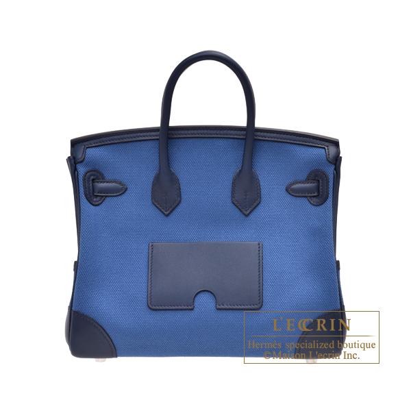 Birkin エルメス バーキンカーゴ25 ブルーエジェ/ネイビー キャンバス