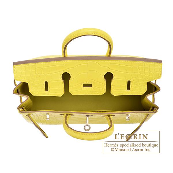 Birkin エルメス バーキン25 ライム クロコダイル アリゲーターマット シルバー金具 : エルメス専門店 西麻布レクラン - 通販 ...