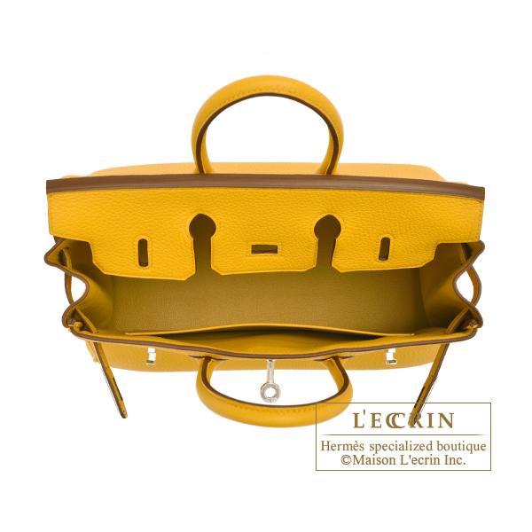 Birkin エルメス バーキン25 ジョーヌアンブル トゴ シルバー金具 