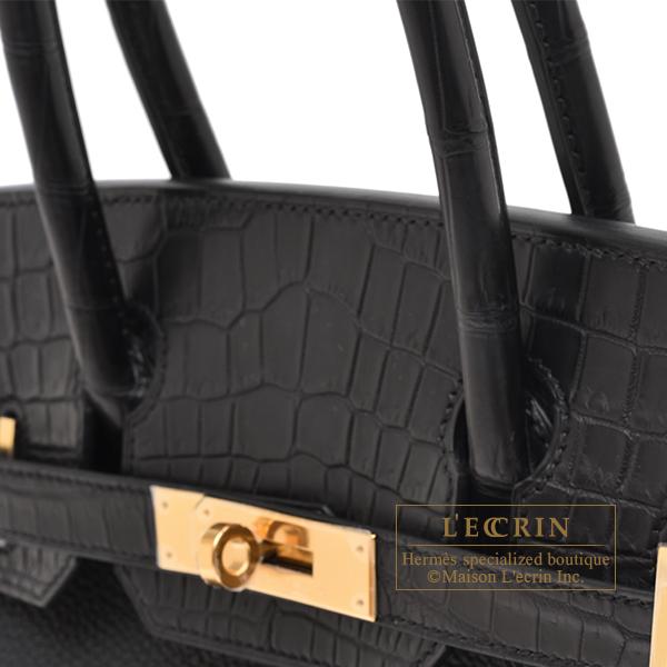 Birkin エルメス バーキンタッチ30 ブラック トゴ/クロコダイル ニ 