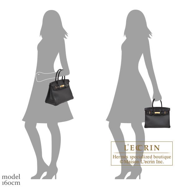 Birkin エルメス バーキンタッチ30 ブラック トゴ/クロコダイル ニ 