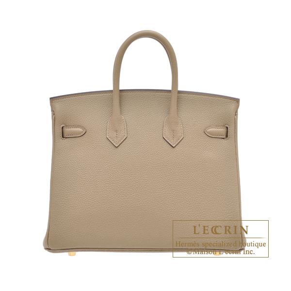Birkin エルメス バーキン25 ベージュマルファ トゴ ゴールド金具 