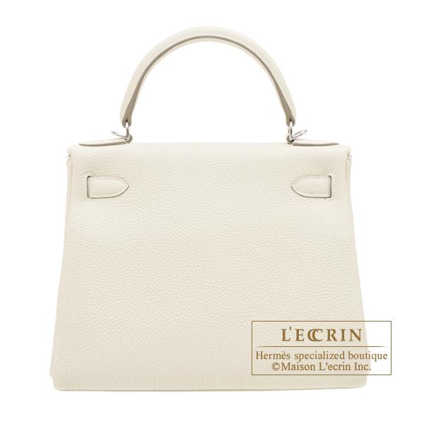 Kelly エルメス ケリー28/内縫い クレ トゴ シルバー金具 : エルメス 
