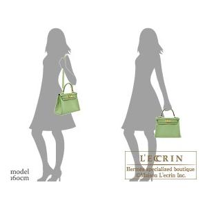 エルメス HERMES ケリー28 内縫い Y刻印　(2020年製) ヴェールクリケット　ゴールド金具 エバーカラー レディース ショルダーバッグ エルメス HERMES ケリー28 内縫い Y刻印 (2020年製) ヴェール