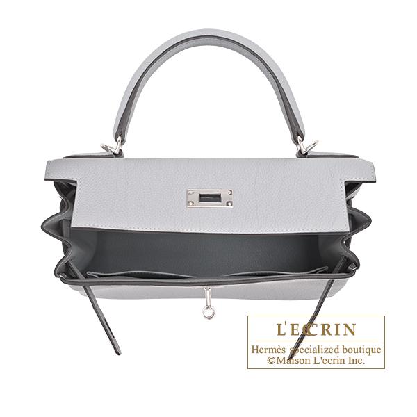 Kelly エルメス ケリー28/内縫い グリパンタン トゴ シルバー金具