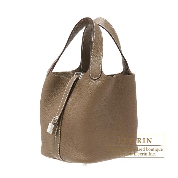 HERMES エルメス ピコタンロック18/PM エトゥープ トリヨンクレマンス  