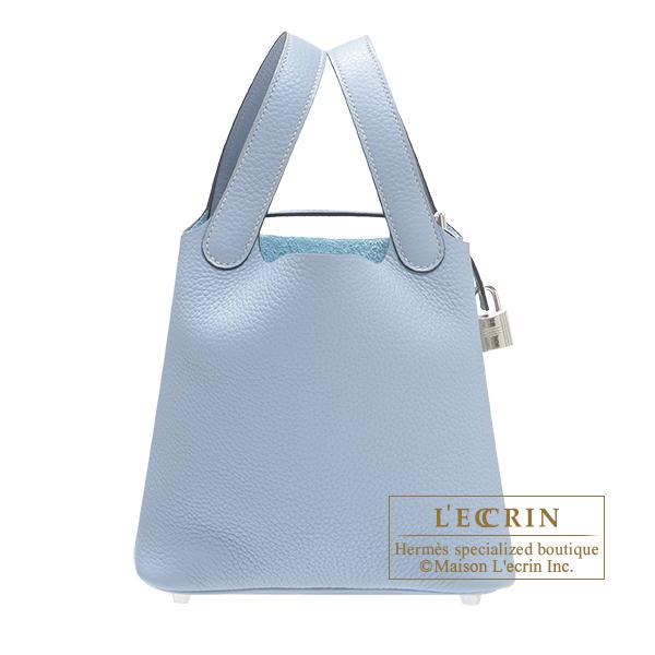 HERMES エルメス ピコタンロック22/MM ブルーラン トリヨンクレマンス  