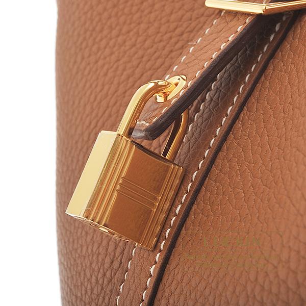 HERMES エルメス ピコタンロック22/MM ゴールド トリヨン HERMES エルメス ピコタンロック22/MM ゴールド トリヨン