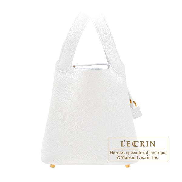 HERMES エルメス ピコタンロック18/PM ホワイト トリヨンクレマンス 