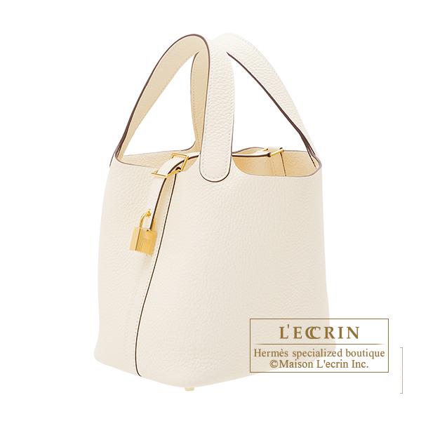 【希少☆】Hermes ピコタンロック18 ナタ×ゴールド金具 HERMES エルメス ピコタンロック18/PM ナタ トリヨンクレマンス
