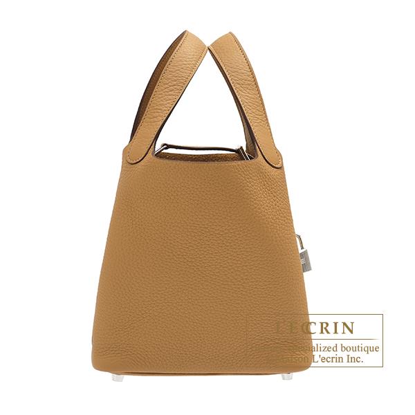 新品未使用❤︎エルメス❤︎ピコタンロック18 ビスキュイ シルバー金具(KPU刻印) HERMES（エルメス） ピコタンロック18/PM ビスキュイ トリヨン