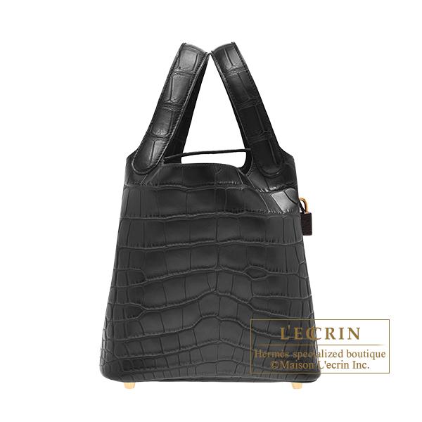 HERMES エルメス ピコタンロック18/PM ブラック クロコダイル HERMES エルメス ピコタンロック18/PM ブラック クロコダイル