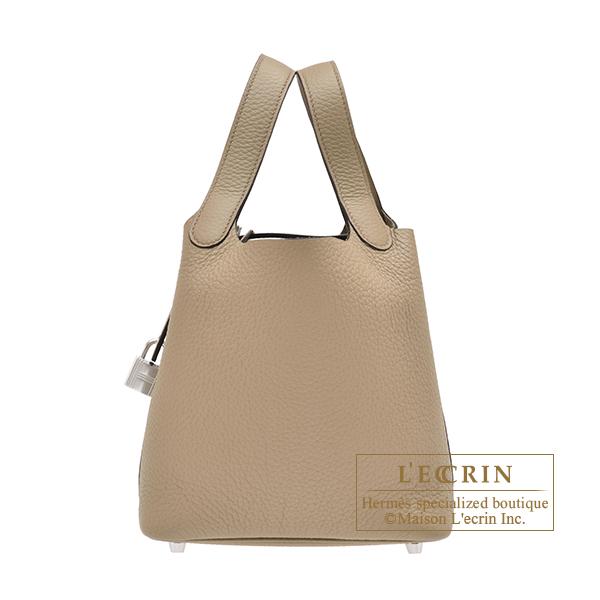 HERMES エルメス ピコタンロック18/PM ベージュマルファ トリヨン 